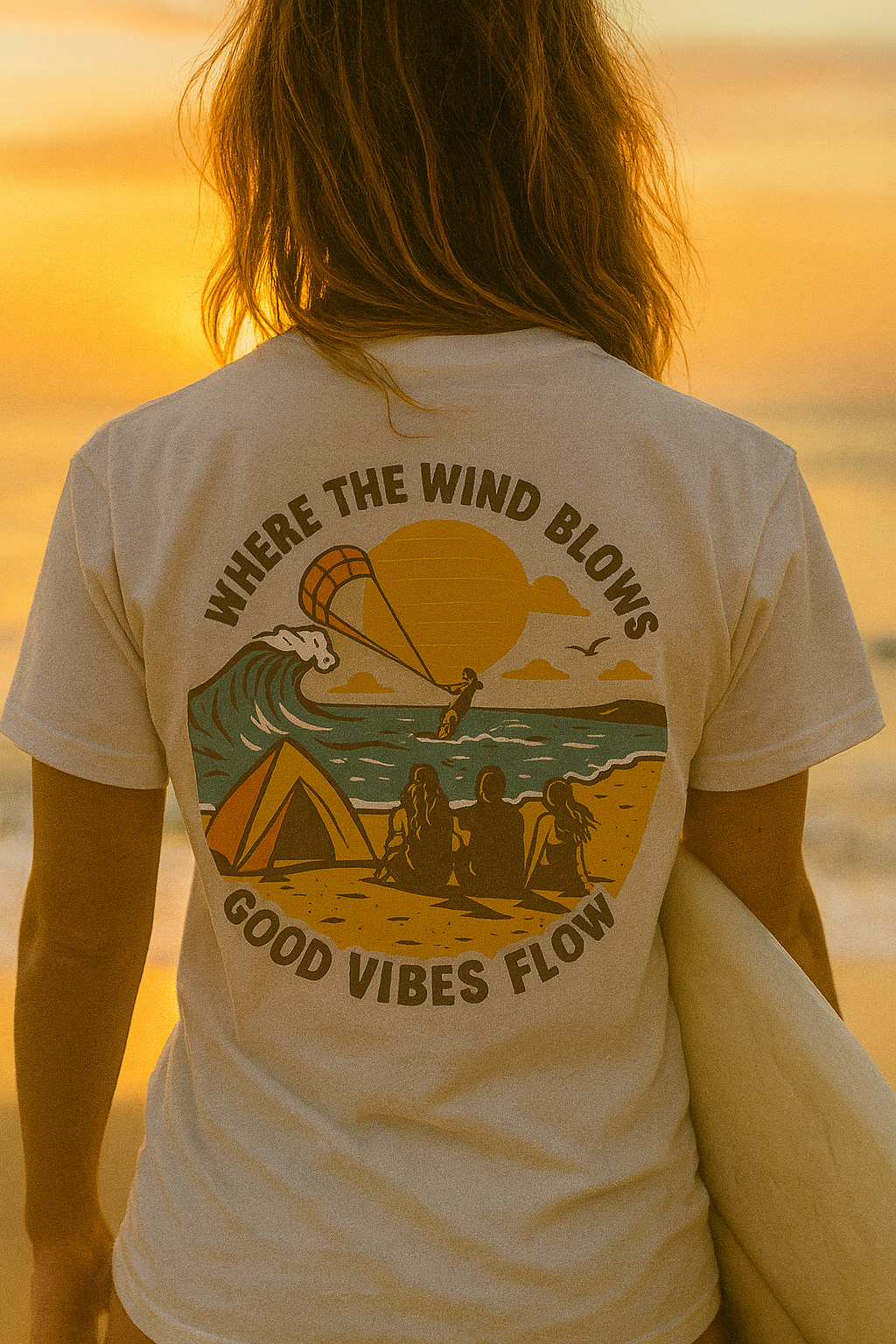 Golden Camping Tee